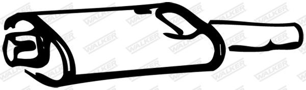 WALKER Fremre eksospotte 13243 Forreste lyddemper WALKER Renault SUPER 5 13243