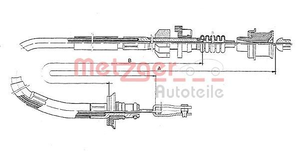 METZGER Clutchkabel 18.162 Koblingskabel Honda TF 18.162 METZGER