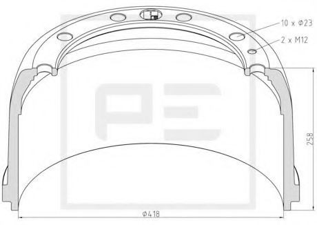 PETERS ENNEPETAL Bromstrumma 016.435-00A 016.435-00A PETERS ENNEPETAL trumbroms