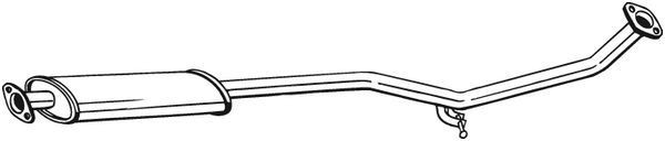 Stredný tlmič výfuku BOSAL 284-423 BOSAL 284-423 Stredný tlmič výfuku HYUNDAI SANTA FE 2025