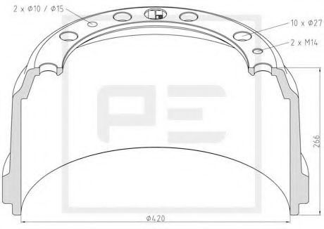 PETERS ENNEPETAL Bęben hamulcowy 196.008-00A PETERS ENNEPETAL Bęben hamulcowy 196.008-00A doświadczenie