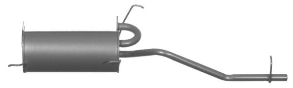 IMASAF Hátsó hangtompító 58.51.07 IMASAF 58.51.07 Kipufogó rendszer PIAGGIO APE CALESSINO Kabrió 2010