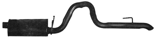 IMASAF Rear silencer JE.35.07 IMASAF JE.35.07 MITSUBISHI SPACE WAGON exhaust back box replacement