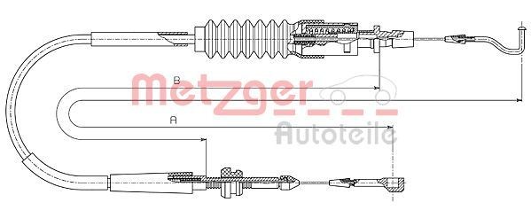 METZGER Gaskabel 14.4305 Speederkabel METZGER A-klasse 14.4305 billig