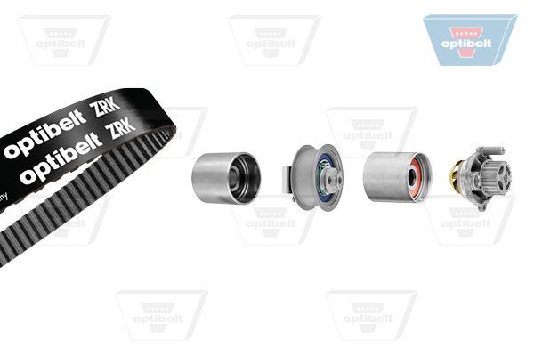 OPTIBELT Siksnas spriegotājs, Ķīļsiksna 2012SN Spriegotājsvira ķīļrievu siksna OPTIBELT Peugeot 407 2012SN