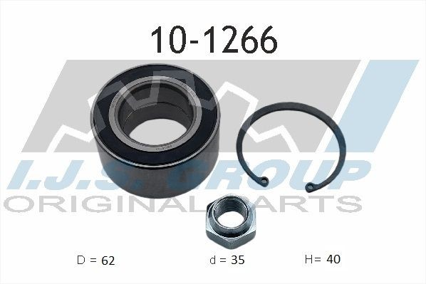 IJS GROUP Σετ ρουλεμάν τροχών 10-1266 10-1266 Ρουλεμάν MERCEDES-BENZ A-class IJS GROUP