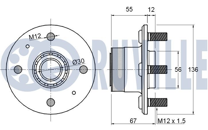 RUVILLE Manchetsæt, styretøj 946621 946621 Tandstangsmanchet RUVILLE VOLVO S40