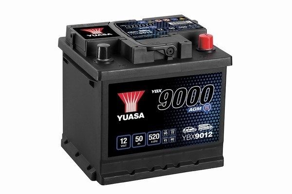 Battery YUASA YBX9012 YUASA YBX9000 YBX9012 2025 VW UP battery replacement