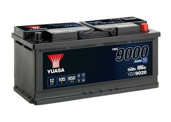 Starterbatteri YUASA YBX9020 YUASA YBX9000 YBX9020 Bilbatteri Hyundai H350 2016