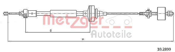 METZGER Koblingskabel 10.2890 METZGER 10.2890 Koblingskabel DACIA Lodgy (JS_) billig