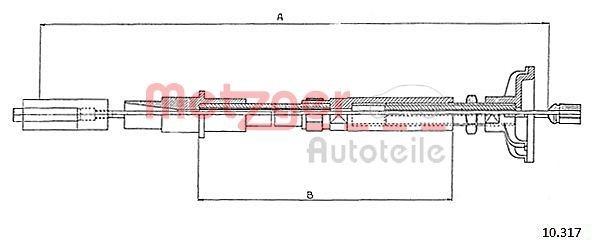 METZGER Koblingskabel 10.317 Koblingskabel METZGER XK 10.317 billig