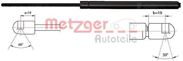 METZGER Vérin de capot 2110455 METZGER 2110455 Vérin hydraulique de capot Opel ZAFIRA pas cher