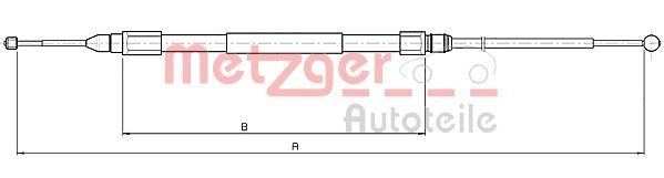 METZGER Handbromsvajer 10.4159 METZGER 10.4159 Handbromsvajer BMW Z4 e85