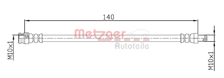 METZGER Remslang 4110106 Remslangen METZGER MITO 4110106 goedkoop
