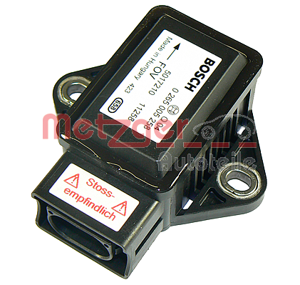 Sensor, zijdelingse versnelling METZGER 0900553 METZGER 0900553: Sensor versnelling in lengterichting Mercedes A-Klasse 2017