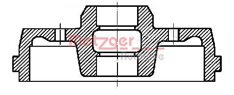 METZGER Remtrommel BT 734 BT 734 Remtrommel Volkswagen AMAROK METZGER