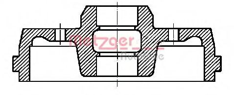 METZGER Remtrommel BT 741 BT 741 Remtrommels Volkswagen AMAROK METZGER