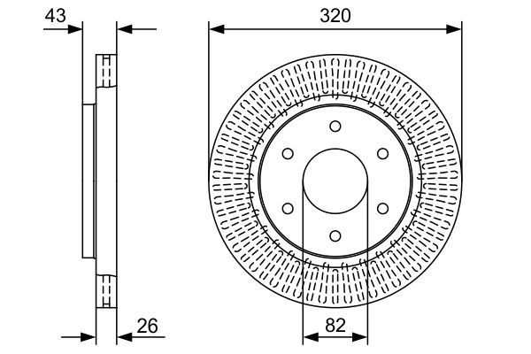 BOSCH Piduriketas 0 986 479 W45 BOSCH 0 986 479 W45 Piduriketas NISSAN Armada (TA60) 5.6 4x4 360 hj 2012