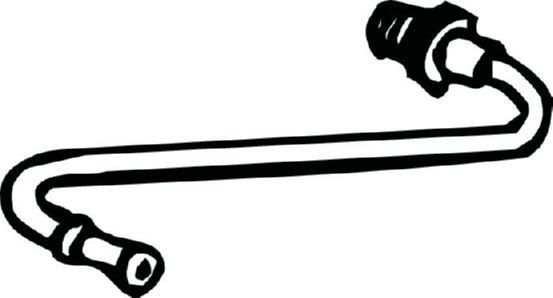 BOSAL Tryckslang, trycksensor (sot- / partikelfilter) 000-076 JAGUAR avgastrycksensor BOSAL 000-076