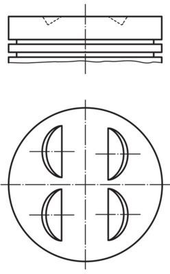 MAHLE Kolv 002 68 02 MAHLE 002 68 02 Kolv Mercedes-Benz W201 original