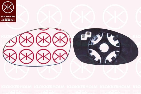 KLOKKERHOLM Peegliklaas, Välispeegel 00621061 Peegliklaas BMW KLOKKERHOLM 00621061