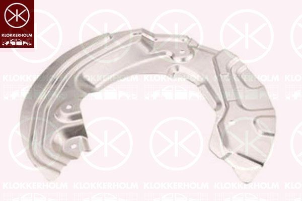 KLOKKERHOLM Έλασμα πιτσιλίσματος, δισκόπλακα 0062377 Λαμαρινένιο προστατευτικό KLOKKERHOLM X2 0062377 φθηνά