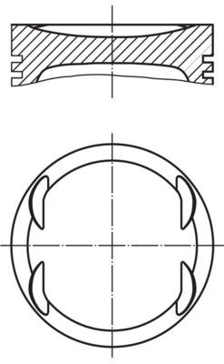 MAHLE Πιστόνι 007 PI 00153 000 MAHLE 007 PI 00153 000 Πιστόνι
