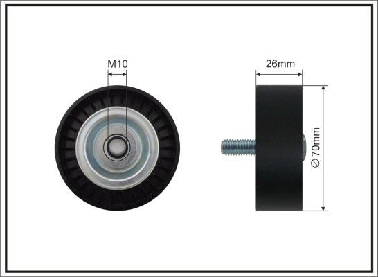 CAFFARO Deflection / Guide Pulley, v-ribbed belt 01-11 CAFFARO 01-11 genuine Ducato III Platform / Chassis (250, 290) idler pulley price