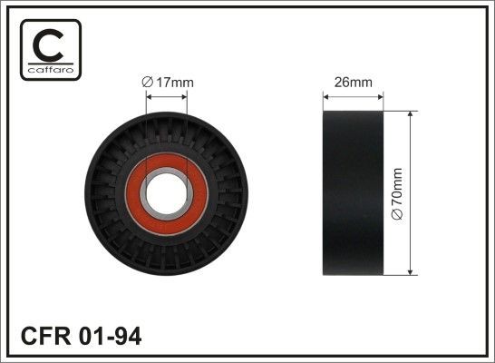 CAFFARO Spannrolle, Keilrippenriemen 01-94 01-94 CAFFARO Spannrolle Chevrolet Camaro 6 Kosten