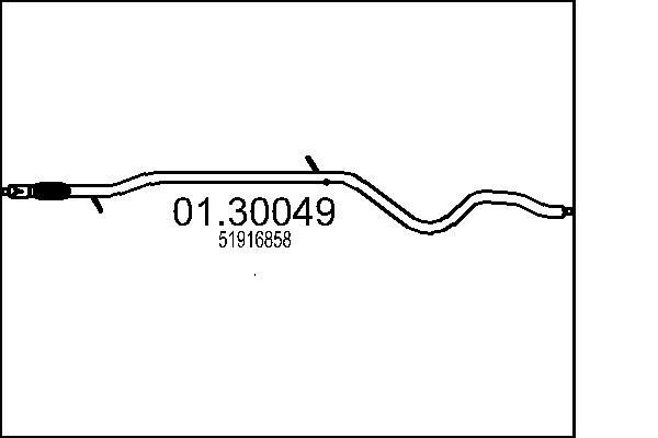 MTS Front Silencer 01.30049 01.30049 MTS front silencer for HONDA CIVIC
