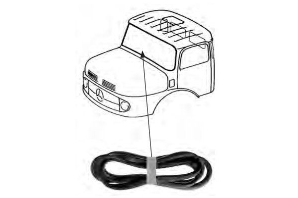TRUCKTEC AUTOMOTIVE Afdichting, voorruit 01.50.002 TRUCKTEC AUTOMOTIVE 01.50.002 Raamrubbers Mercedes W210 prijs