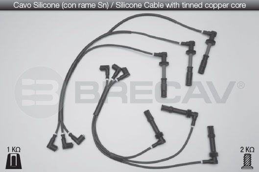 BRECAV Kit de câbles d'allumage 01.542 01.542 Fil de bougie ALFA ROMEO GIULIA BRECAV