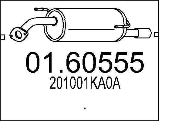 MTS Lõppsummuti 01.60555 MTS 01.60555 originaal Summuti pütt Nissan Leaf ZE1 hind