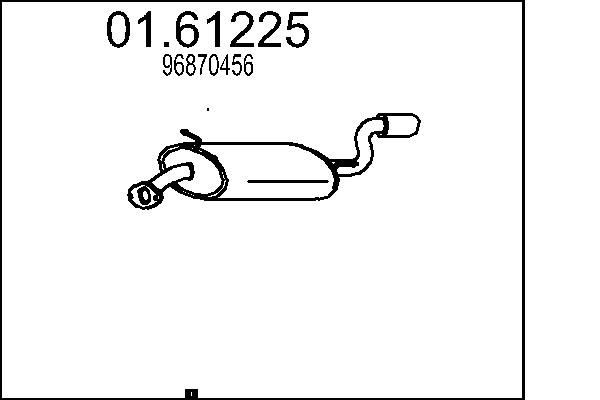 Lõppsummuti MTS 01.61225 MTS 01.61225 CHEVROLET CAPTIVA 2024 Summuti pütt