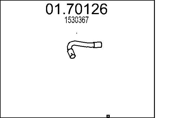 Tubo de escape MTS 01.70126 MTS 01.70126: Tubos de escape Ford KUGA 2022