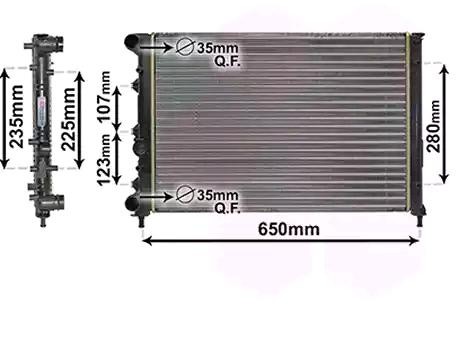 VAN WEZEL Kylare 01002144 VAN WEZEL 01002144 Kylare Alfa Romeo 147 937 original