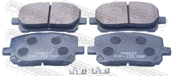 FEBEST Bremseklosser 0101-ZZE130F 0101-ZZE130F Bremseklosser FEBEST TOYOTA HIACE