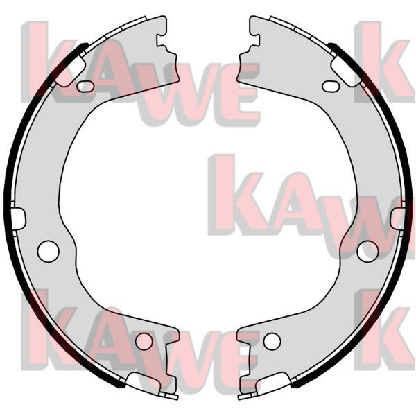 KAWE Handbromsbackar 01047 01047 KAWE handbromsbackar HYUNDAI TUCSON