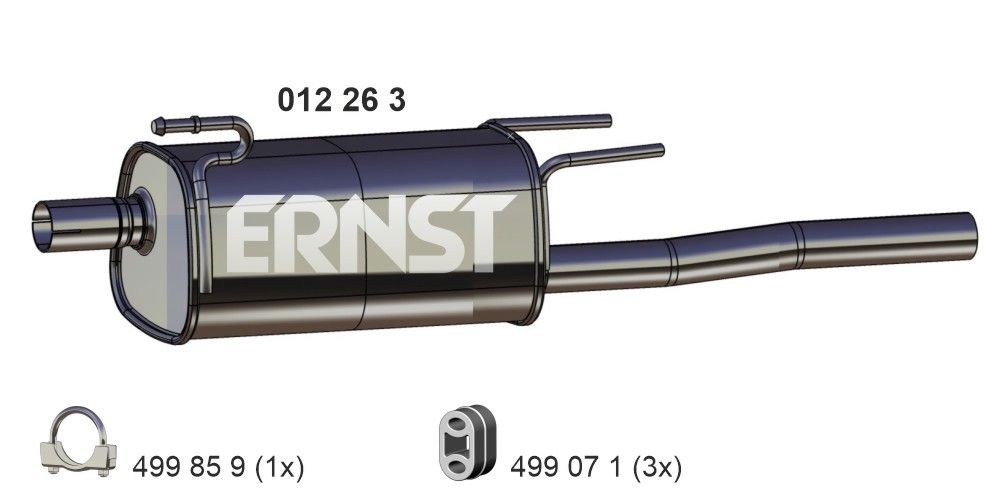 ERNST Πίσω σιλανσιέ 012263 012263 ERNST Πίσω σιλανσιέ Lexus φθηνά
