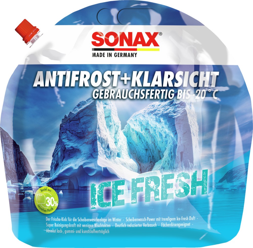 SONAX Limpa-vidros inverno 01334410 Рroduto de limpeza de vidros SONAX Audi A7 Ice fresh 01334410