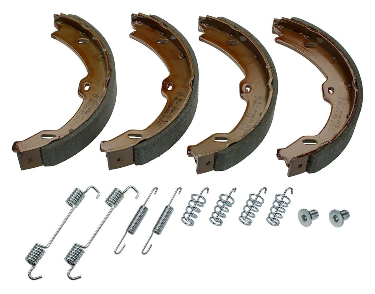 MEYLE Jogo de maxilas de travão, travão de estacionamento 014 533 0004/S MEYLE 014 533 0004/S Maxilas do travão de estacionamento Mercedes C216 baratos
