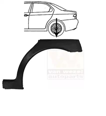 VAN WEZEL Passaruota 0156147 VAN WEZEL 0156147 Sponda laterale Daewoo CIELO originali