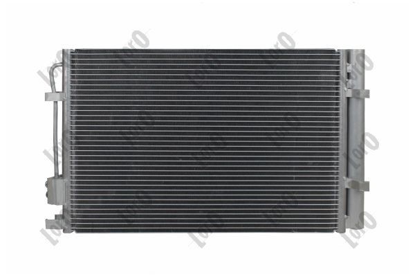 Kondensator, klimaanlegg ABAKUS 019-016-0028 ABAKUS 019-016-0028 Ac radiator HYUNDAI i20 2010
