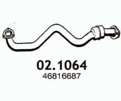 Tubo gas scarico ASSO 02.1064 ASSO 02.1064 Tubi di scarico Alfa Romeo GT 2010