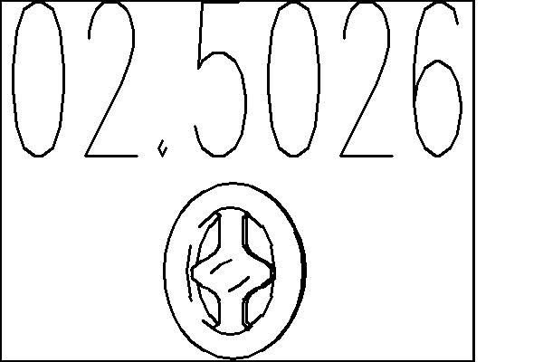 MTS Gummibuffert, ljuddämopare 02.5026 02.5026 MTS gummibuffert ljuddämpare Opel FRONTERA