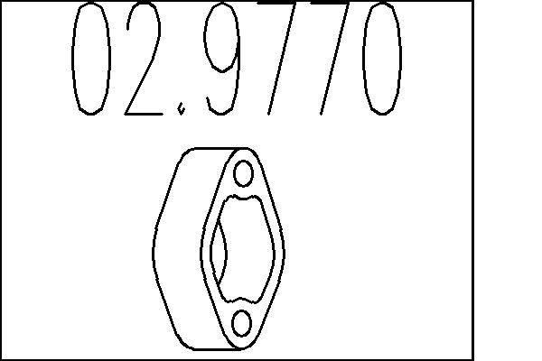 MTS Gummipute, lydpotte 02.9770 Feste eksosanlegg MTS BMW X3 02.9770
