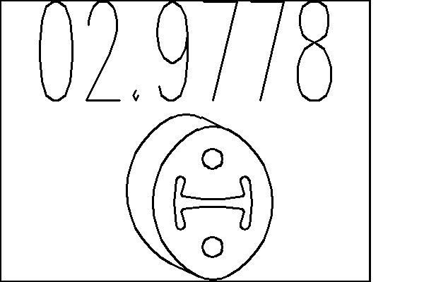 MTS Gummibuffert, ljuddämopare 02.9778 02.9778 MTS hållare avgassystem KIA NIRO