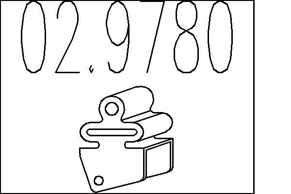 MTS Gummibuffert, ljuddämopare 02.9780 02.9780 Hållare avgassystem MTS KIA NIRO