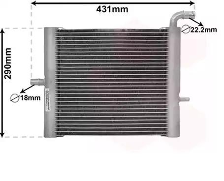 VAN WEZEL Radiador, arrefecimento do motor 02012701 Radiadores refrigeração LAND ROVER VAN WEZEL 02012701