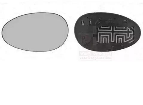 VAN WEZEL Miroir de rétroviseur 0211837 VAN WEZEL 0211837 Miroir de rétroviseur